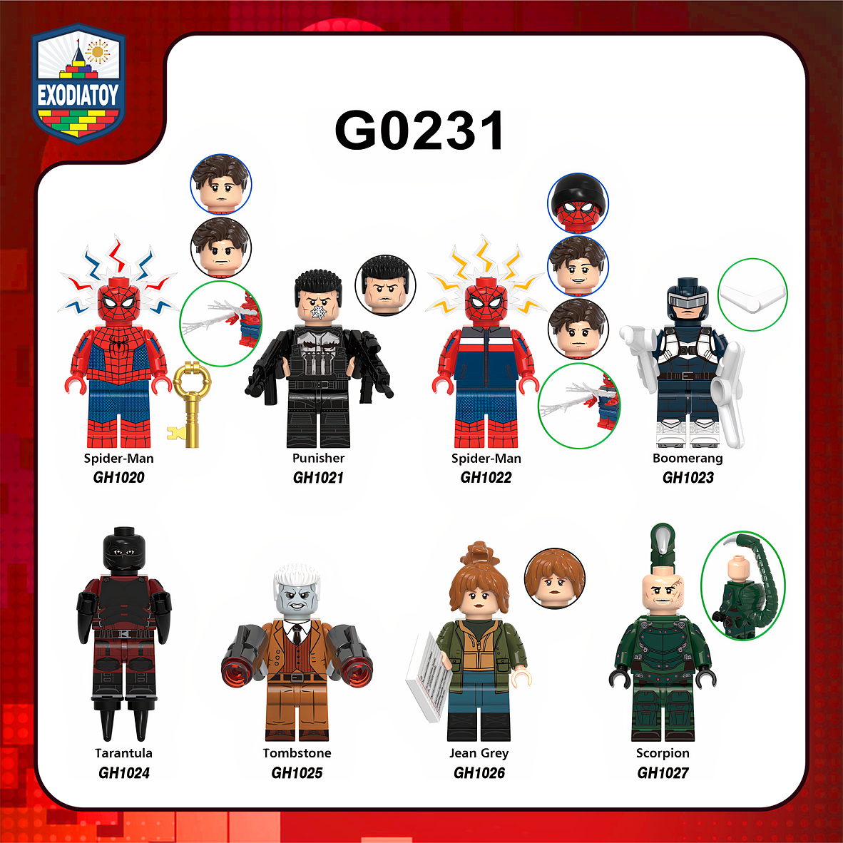 Minifigure Nhân vật Siêu anh hùng Người Nhện: Khởi đầu mới - XINH G0231