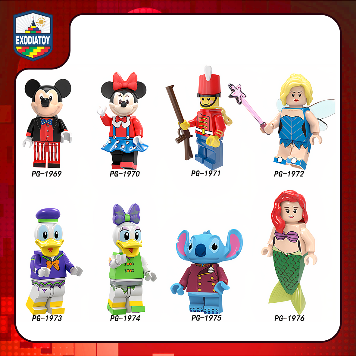 Minifigure Nhân vật trong phim hoạt hình Disney - Đồ Chơi Sáng Tạo - POGO PG8225