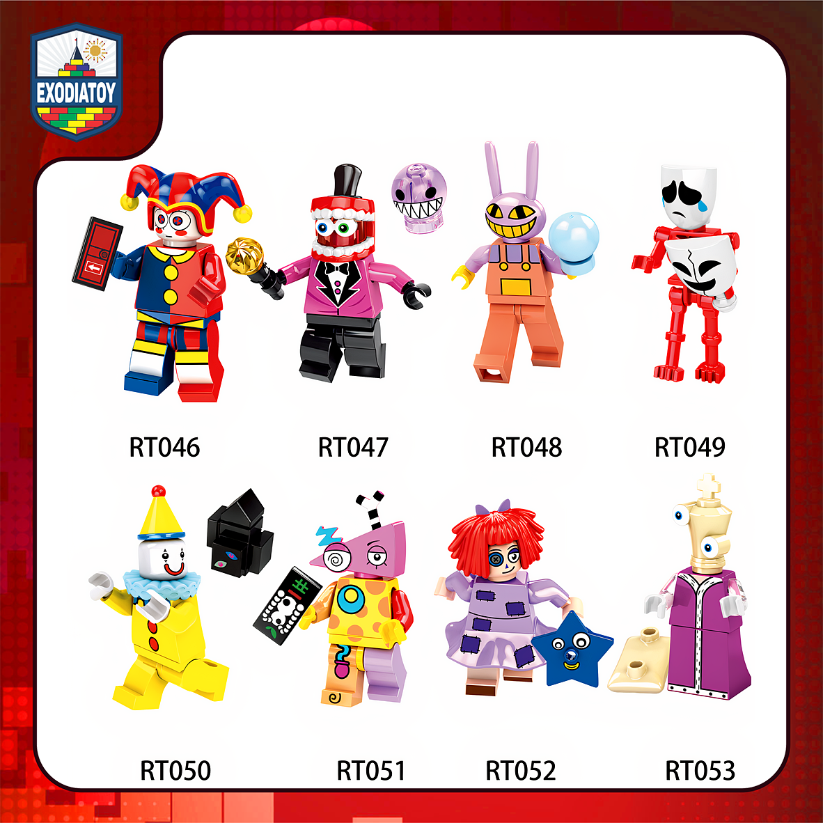 Minifigure Nhân vật Series hoạt hình Rạp Xiếc Kỹ Thuật Số Diệu Kỳ - RT046-053