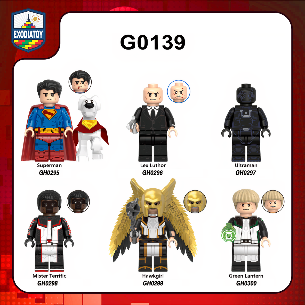 Minifigure DC Comics Siêu anh hùng Superman 2025 và Justice Gang - XINH G0139