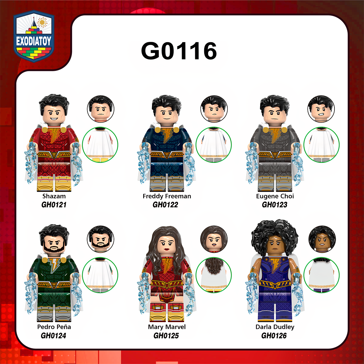 Xếp hình Minifigure DC Comics Siêu anh hùng Shazam! Cơn thịnh nộ của các vị thần - XINH G0116