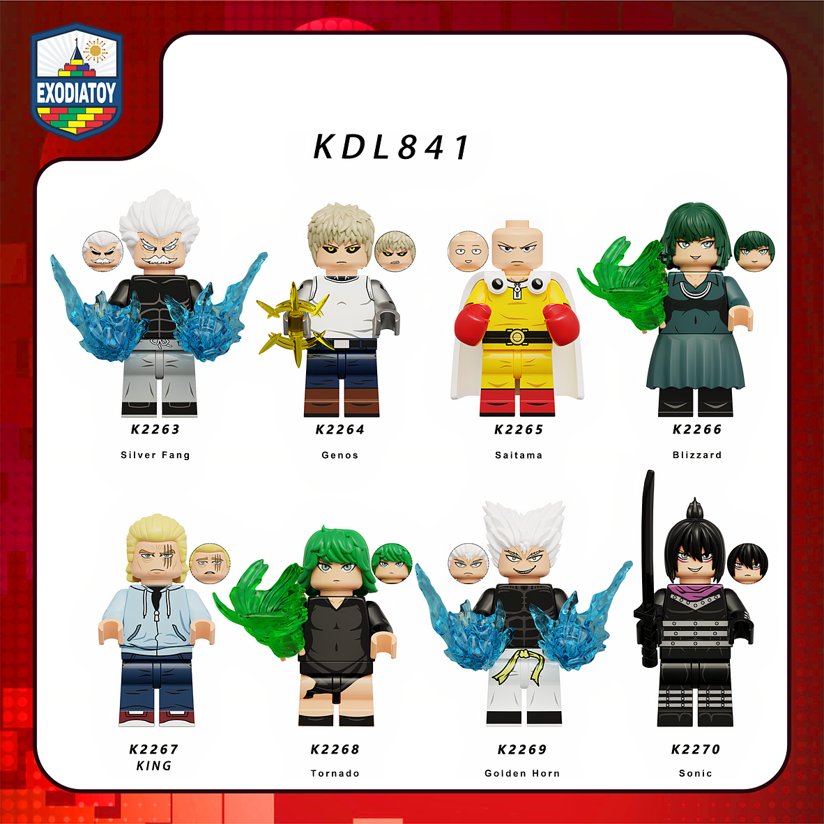 Minifigure Manga Siêu anh hùng One-Punch Man Thánh phồng tôm - KORUIT KDL841