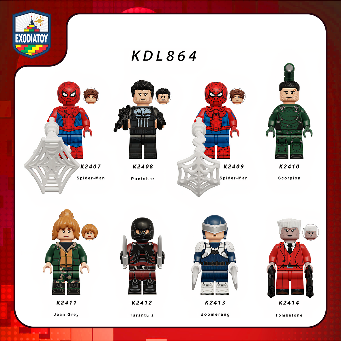 Minifigure Siêu anh hùng Người Nhện : BRAND NEW DAY - KORUIT KDL864
