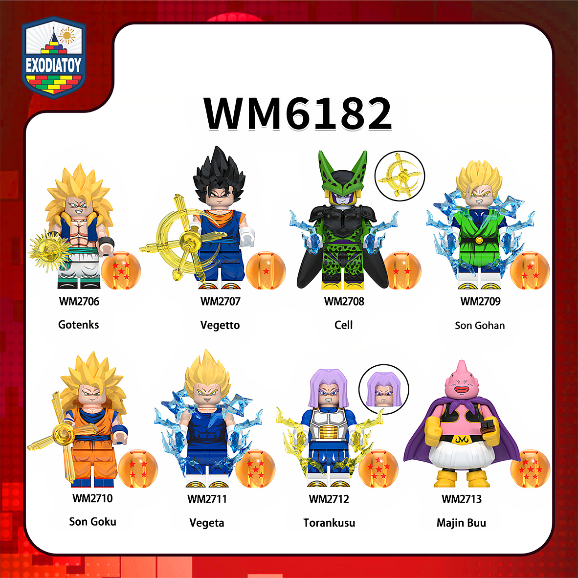 Minifigure Truyện manga Dragon Ball Daima : 7 viên ngọc rồng - WM6182