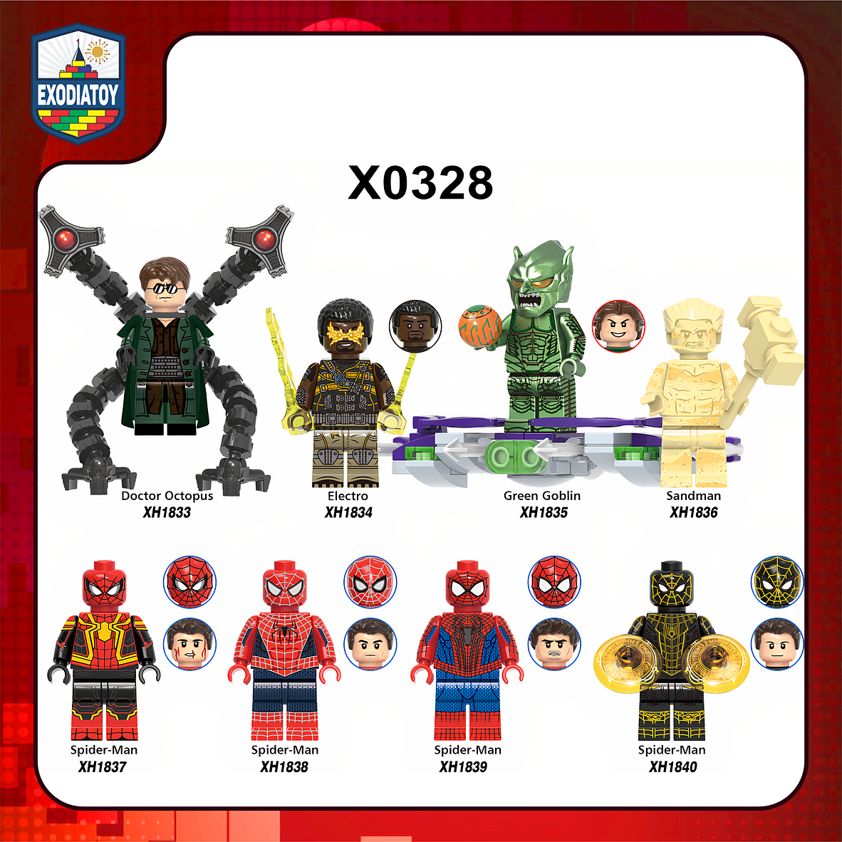 Minifigure Marvel Người Nhện Không Còn Nhà : Spider-Man No Way Home - XINH X0328