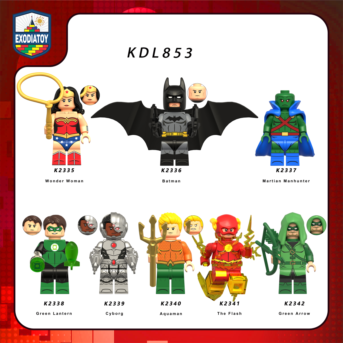 Minifigure DC Comics Siêu anh hùng Justice League Classic - KORUIT KDL853