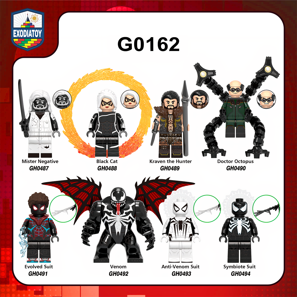 Minifigure Marvel Siêu anh hùng Spider-Man Người nhện 2 PS5 - XINH G0162
