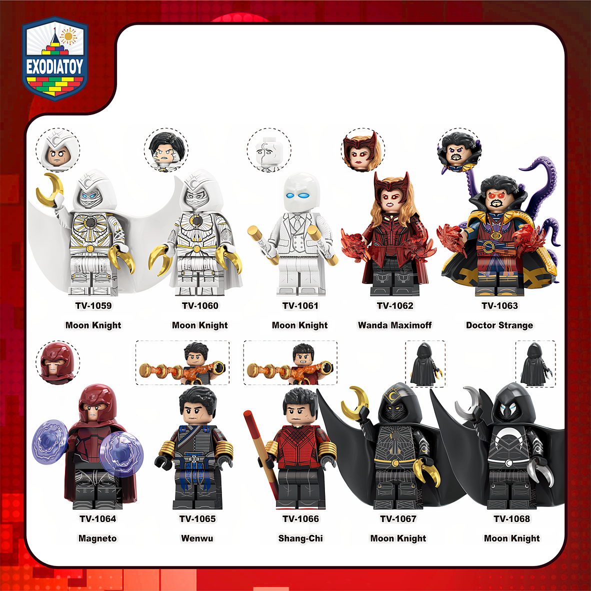 Minifigure Marvel Nhân vật Siêu anh hùng Avengers và X-Men - TV6208