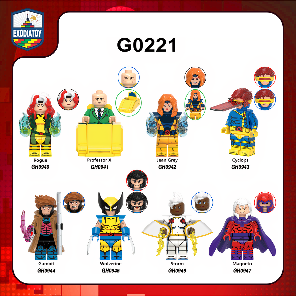 Xếp hình Minifigure Siêu anh hùng dị nhân X-Men '97 : The Animated Series - XINH G0221