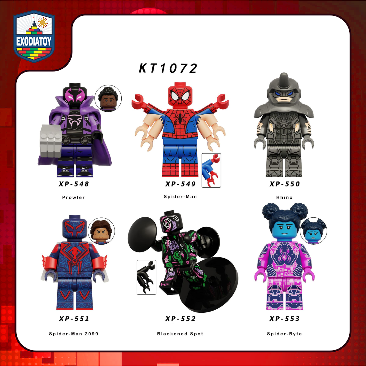 Minifigure Marvel Siêu anh hùng Người Nhện: Du hành vũ trụ nhện - KORUIT KT1072
