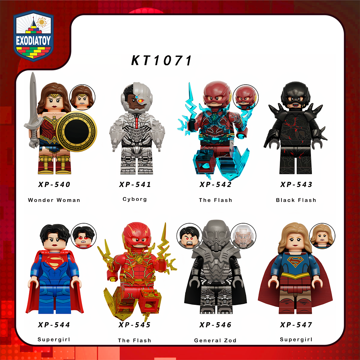Minifigure DC Comics Siêu anh hùng Tia Chớp The Flash 2023 - KORUIT KT1071