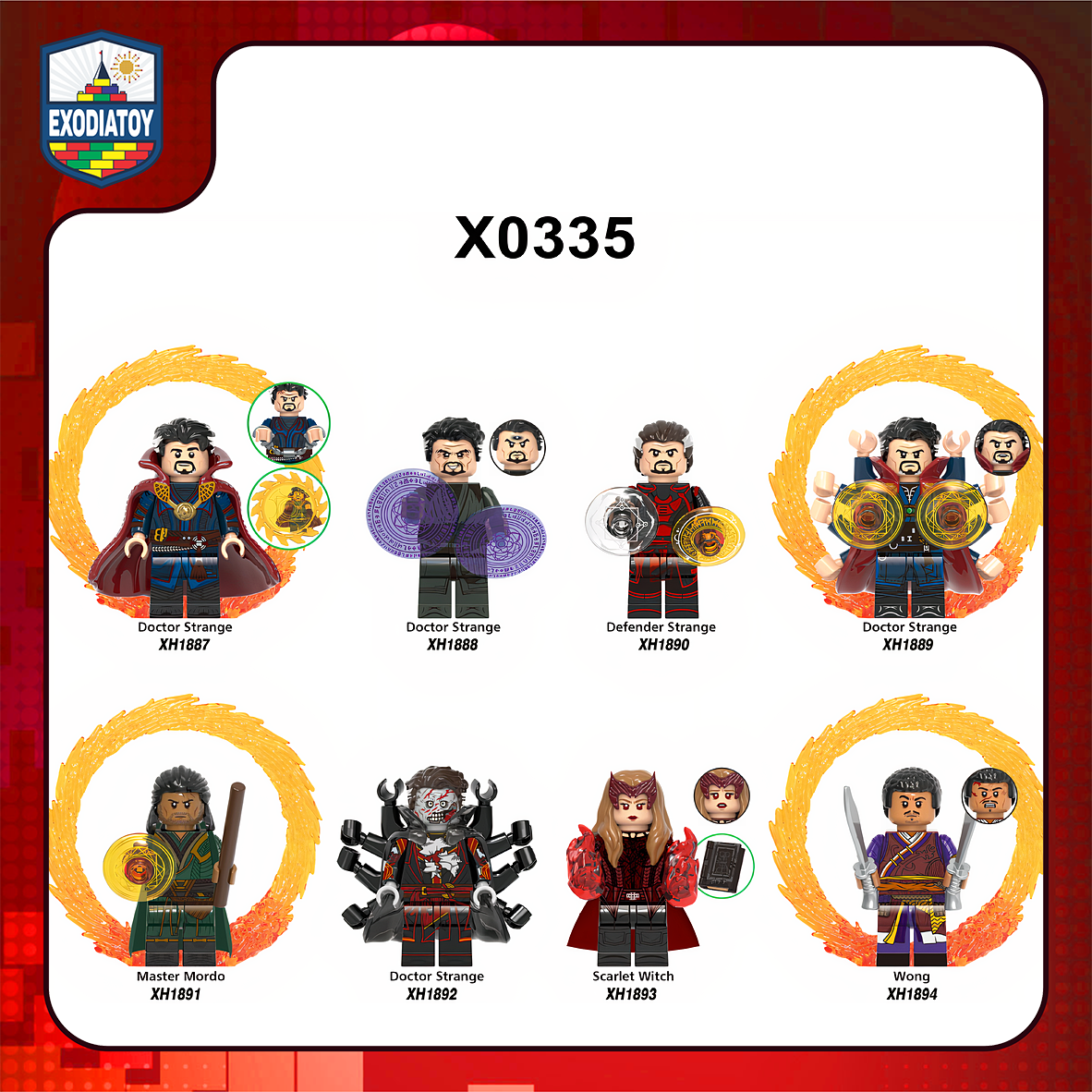 Minifigure Siêu anh hùng Marvel Doctor Strange trong Đa Vũ trụ hỗn loạn - XINH X0335
