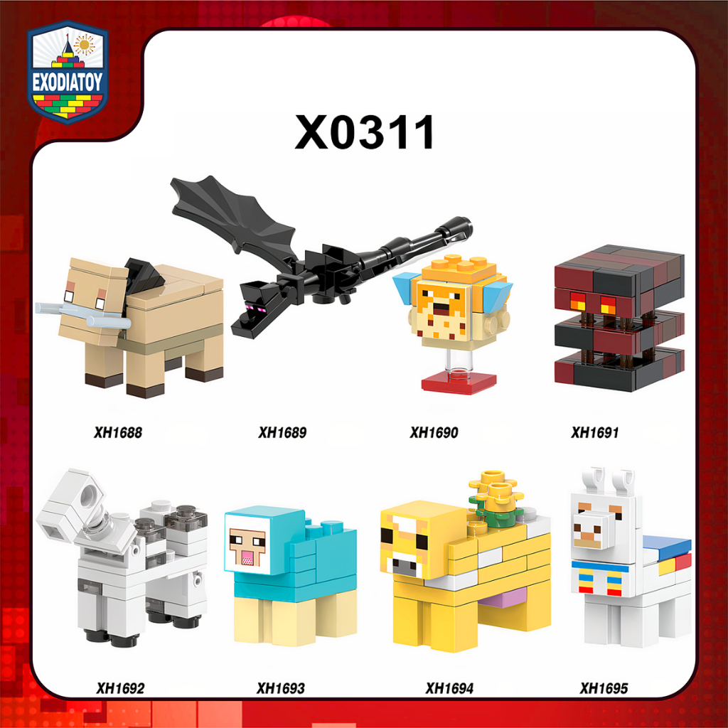 Mô hình nhỏ Sinh vật thù địch và thân thiện trong Thế Giới Mở My World - XINH X0311