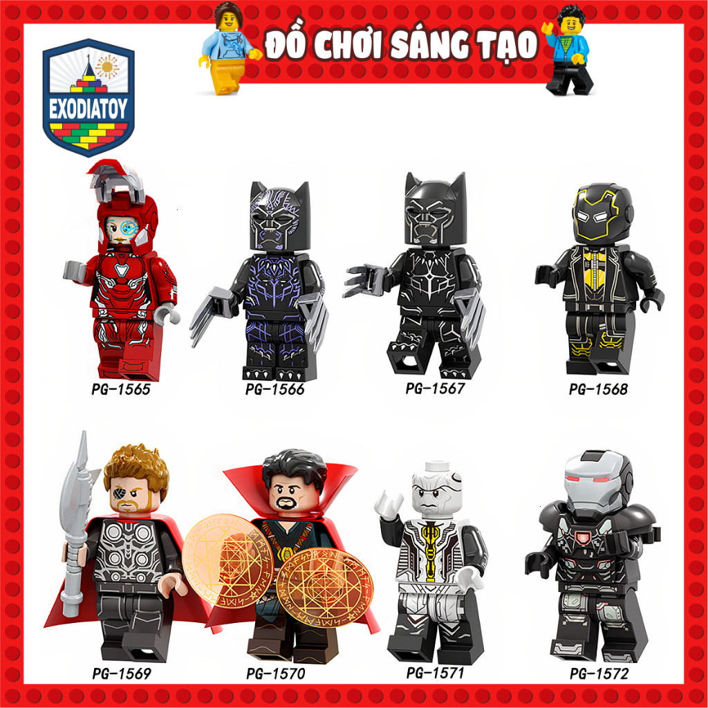 Mô hình nhỏ Marvel Biệt đội siêu anh hùng Avengers Infinity Wars - Đồ Chơi Sáng Tạo - POGO PG8136