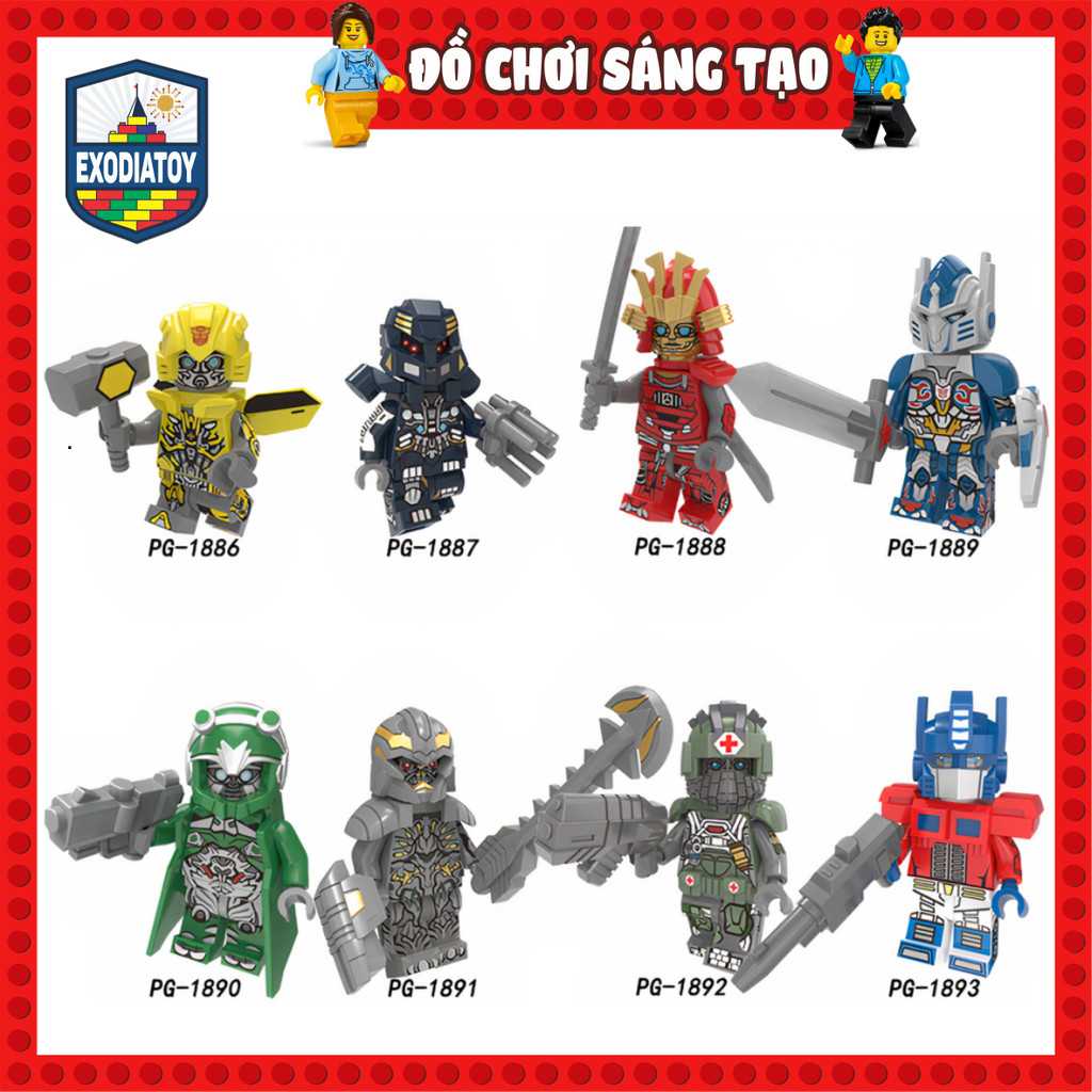 Mô hình Minifigure Transformers Robot Đại Chiến : Chiến Binh Cuối Cùng - Đồ Chơi Lắp Ghép Sáng Tạo - POGO PG8215