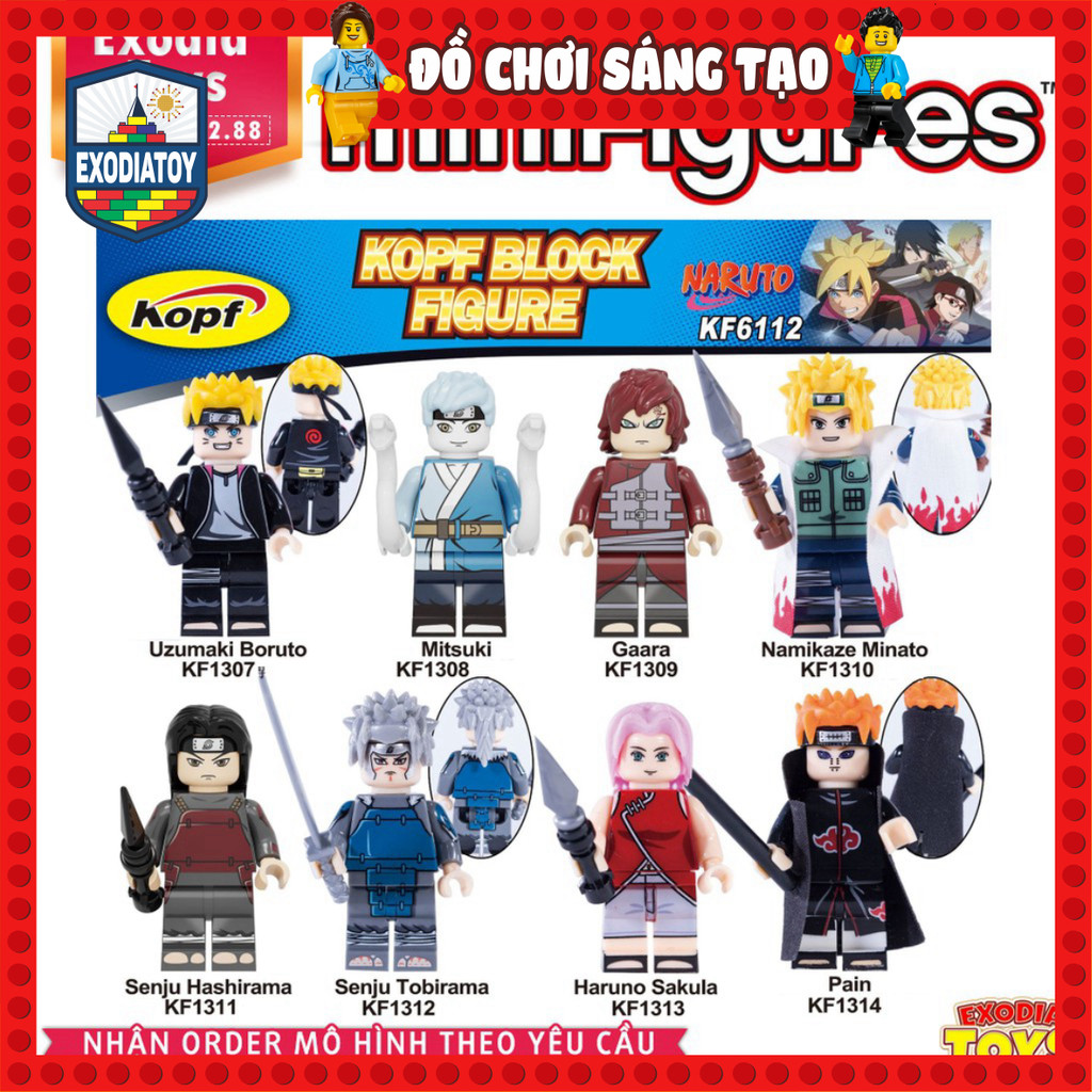 Mô hình Minifigure Boruto Hậu Sinh Khả Úy - Đồ Chơi Lắp Ghép Sáng Tạo - KOPF KF6112