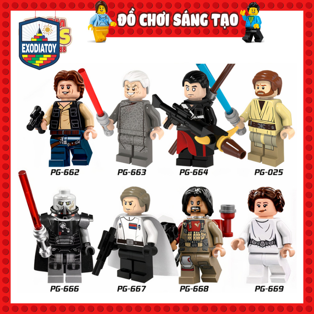 Mô hình Minifigure Nhân vật Star Wars : Chiến Tranh Giữa Các Vì Sao - Đồ Chơi Sáng Tạo - POGO PG8024