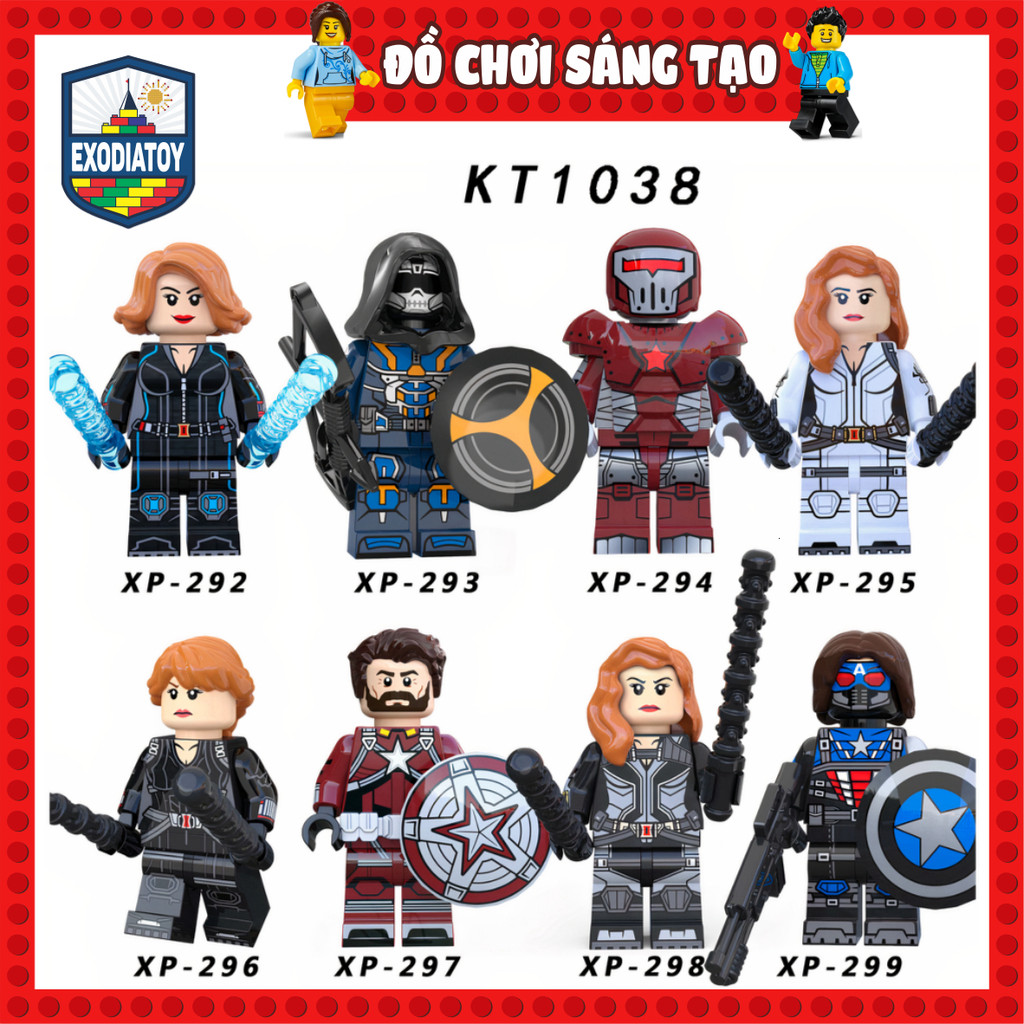 Mô hình nhỏ Nhân vật Avengers Siêu anh hùng Black Widow Góa Phụ Đen - KORUIT KT1038