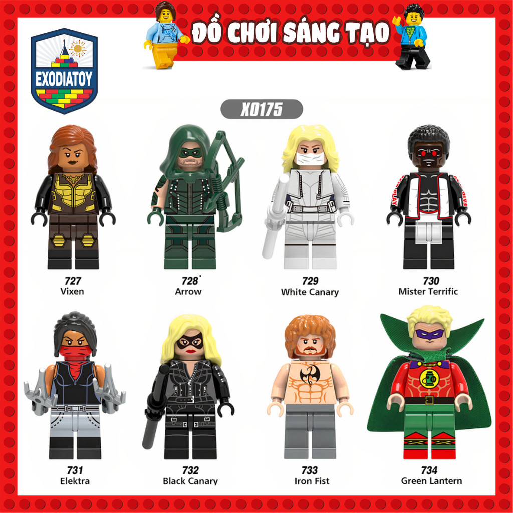 Mô hình nhỏ Nhân vật siêu anh hùng vũ trụ DC Comics - Đồ Chơi Sáng Tạo - XINH X0175