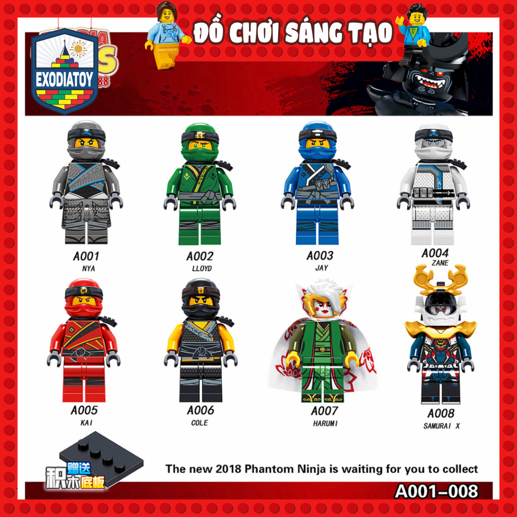 Mô hình Nhân vật Ninja : Master Of Spinjitzu Season 8 - LELE A001-008