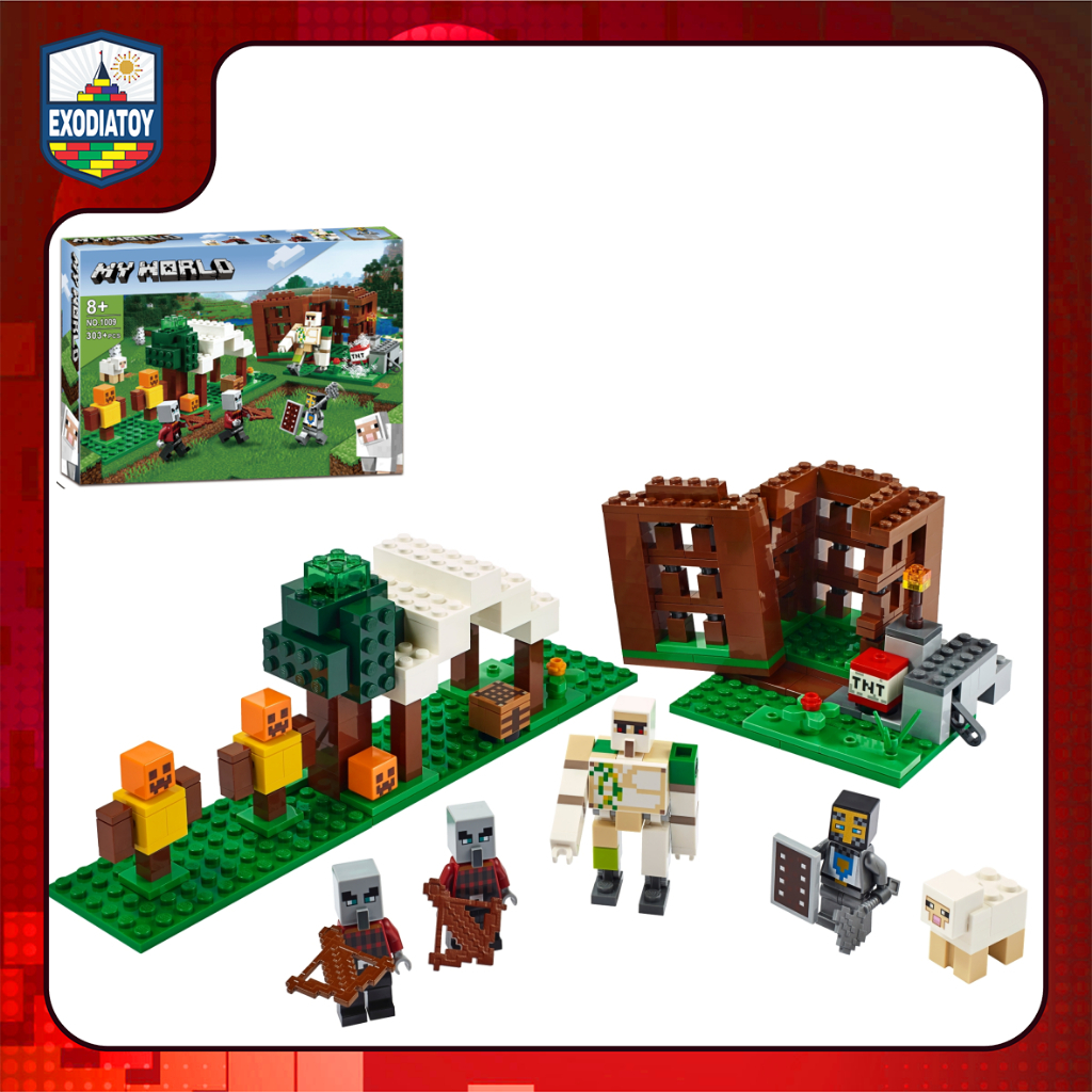 Mô hình đồ chơi My World Sào huyệt Pillager : The Pillager Outpost - Đồ Chơi Sáng Tạo - NO.1009