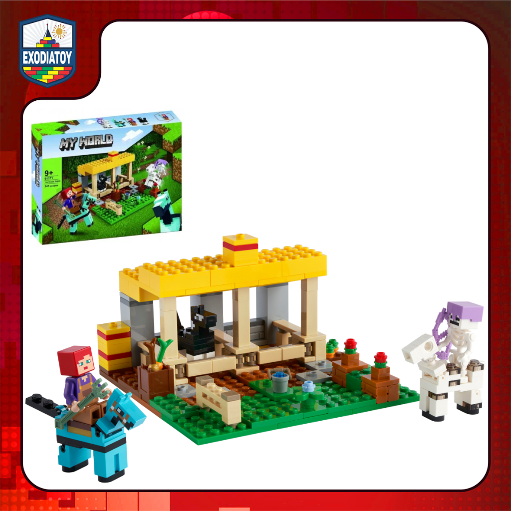 Mô hình đồ chơi My World Trang Trại Ngựa : The Horse Stable - Đồ Chơi Sáng Tạo - ZIMO 91171