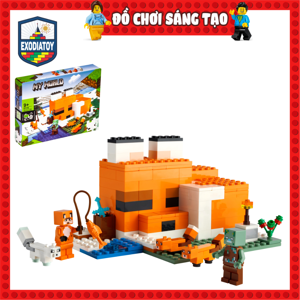 Mô hình đồ chơi My World Ngôi nhà cáo - Đồ Chơi Sáng Tạo - ZIMO 91178