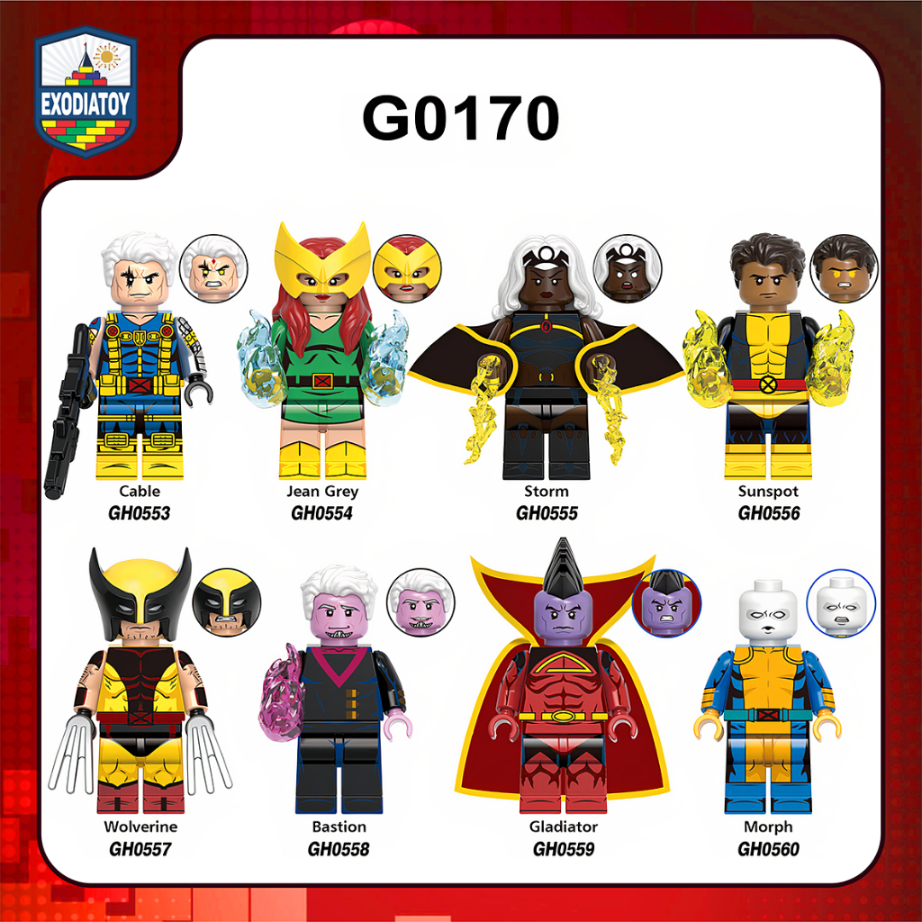 Mô hình nhỏ Marvel Nhân vật siêu anh hùng Series phim Dị Nhân X-Men 97 - XINH G0170