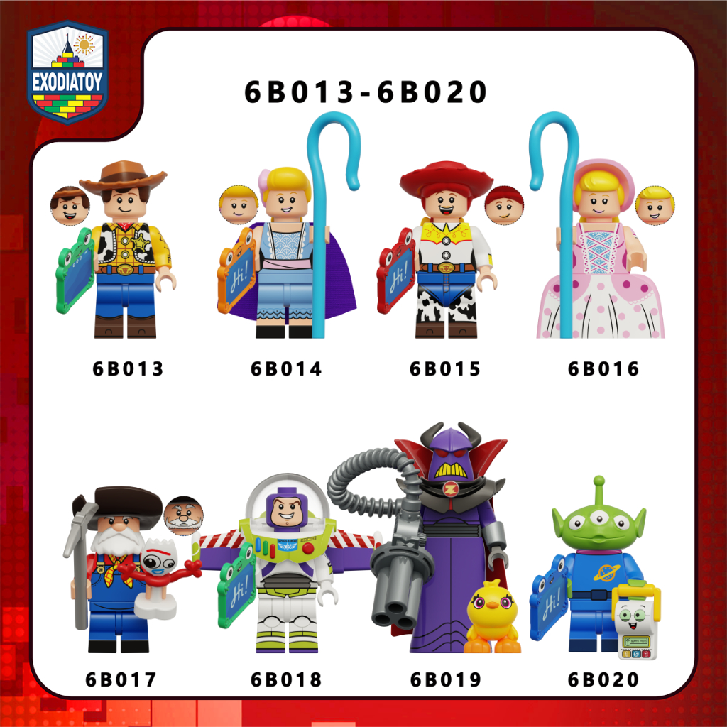 Mô hình nhỏ Nhân vật biểu tượng sê-ri Toy Story : Câu chuyện đồ chơi - 6B013 - 6B020