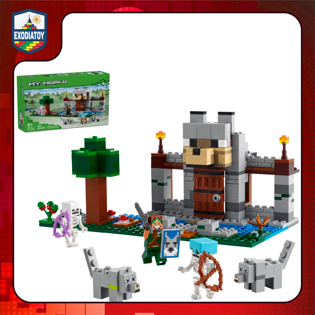 Mô hình My World Toà Thành Sói The Wolf Stronghold - Đồ Chơi Sáng Tạo - LELE BROTHERS 68261