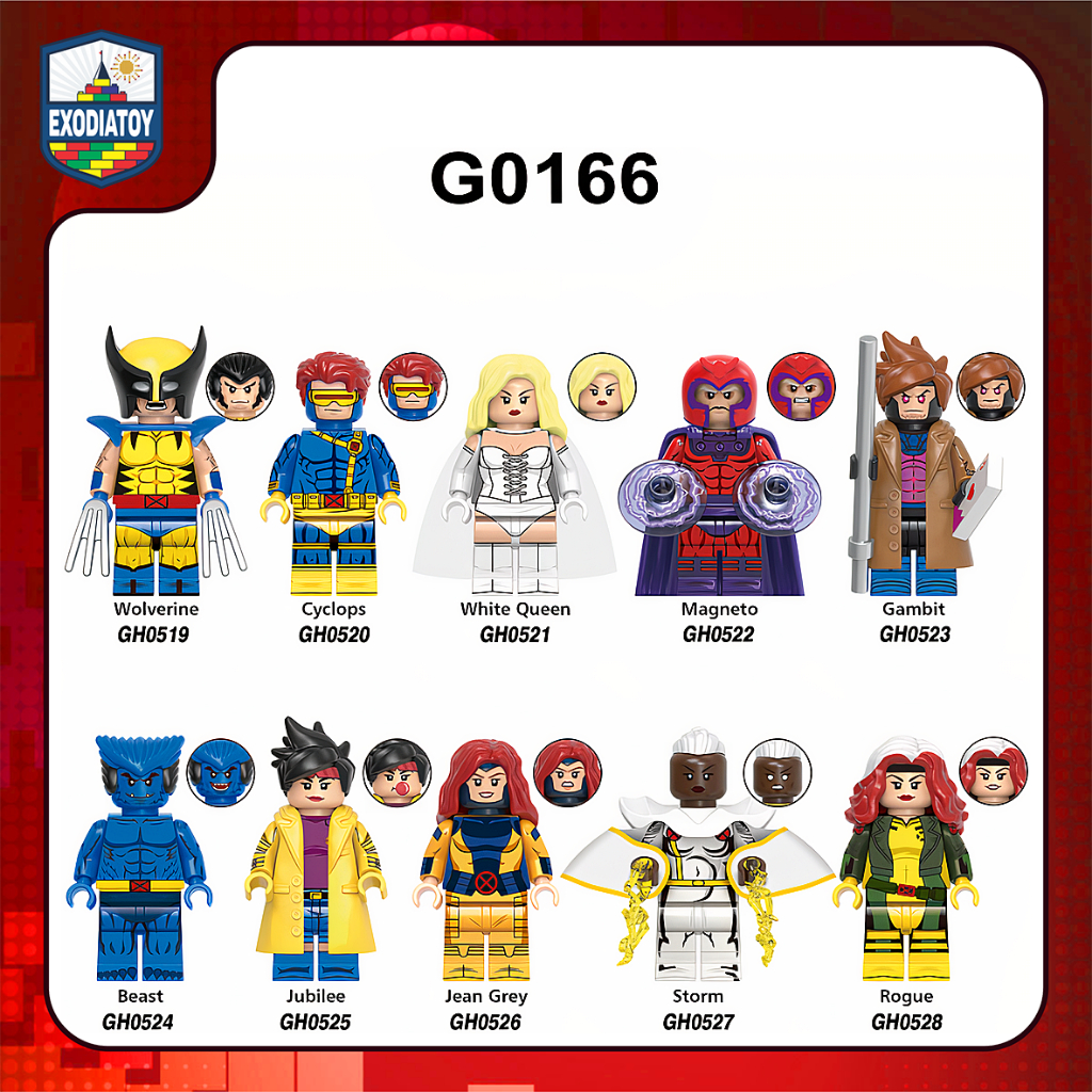 Mô hình Marvel Nhân vật siêu anh hùng Series phim Dị Nhân X-Men 97 - Đồ Chơi Sáng Tạo - XINH G0166
