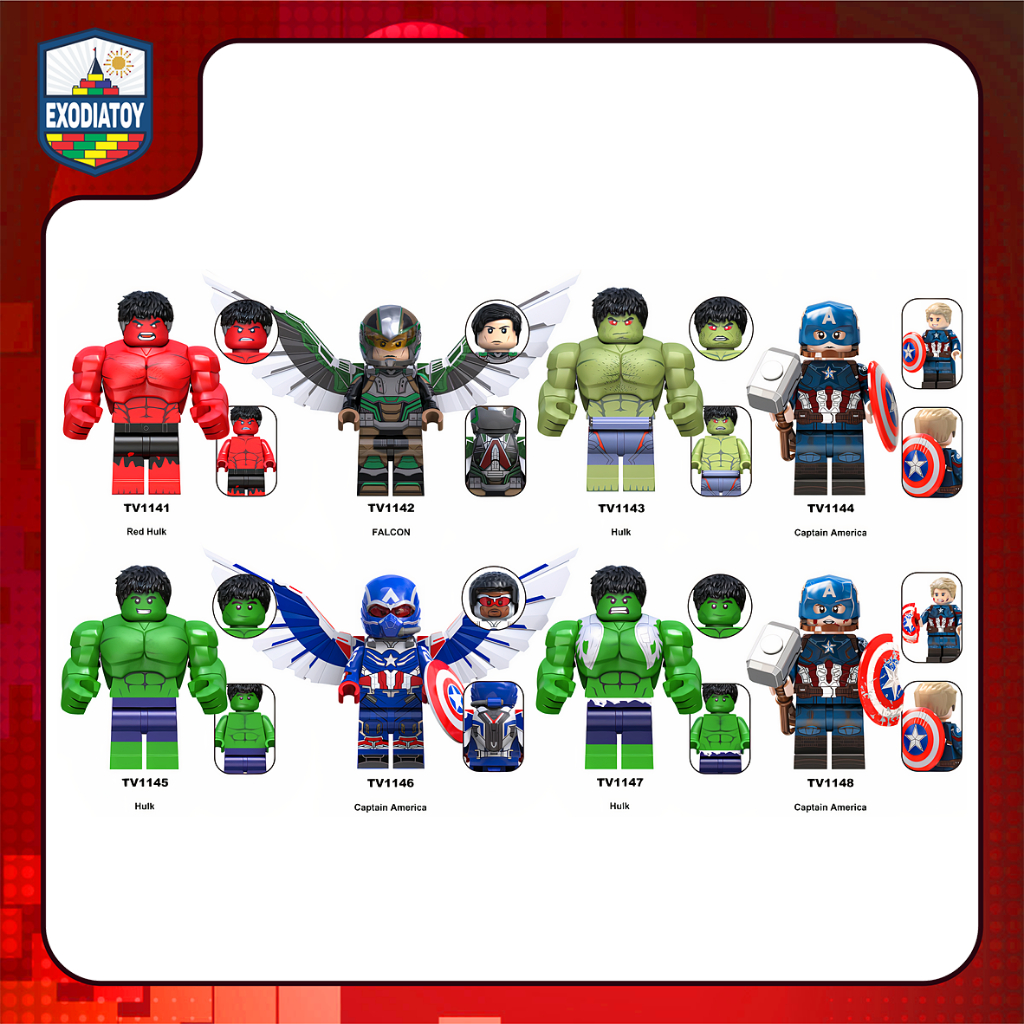 Mô hình nhỏ Nhân vật Siêu anh hùng Captain America: Brave New World - Đồ Chơi Sáng Tạo - TV6217