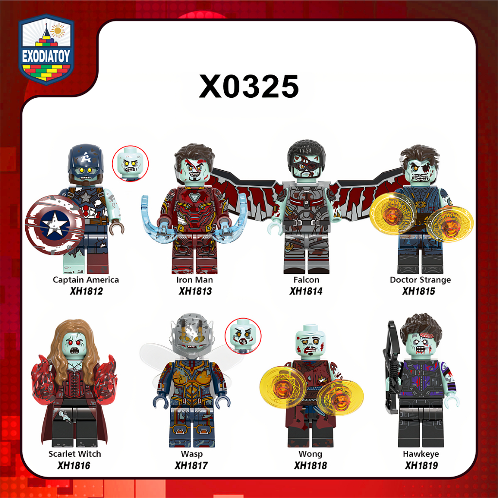 Mô hình Nhân vật Marvel Siêu anh hùng trong Series What If... Zombies?! - XINH X0325