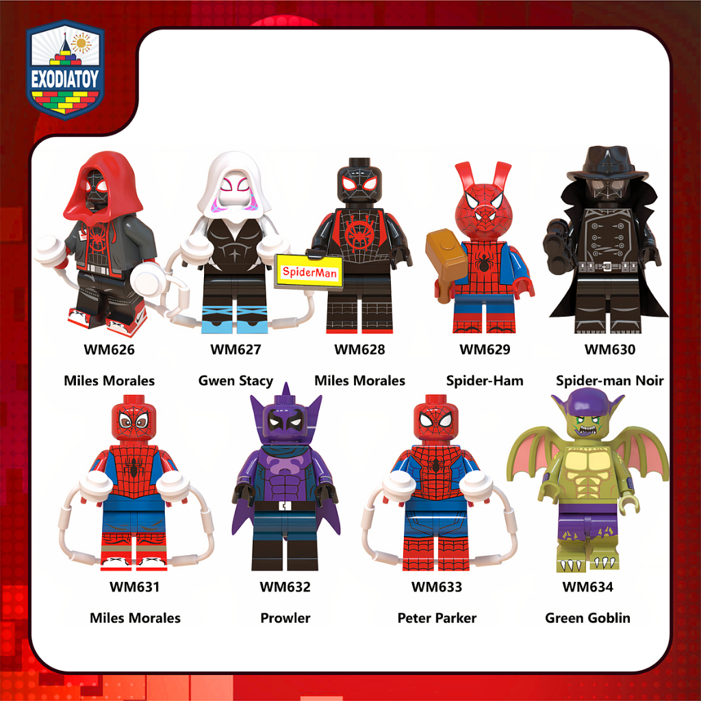 Mô hình Nhân vật siêu anh hùng Spider Man : Vũ Trụ Mới - Đồ Chơi Sáng Tạo - WM6052