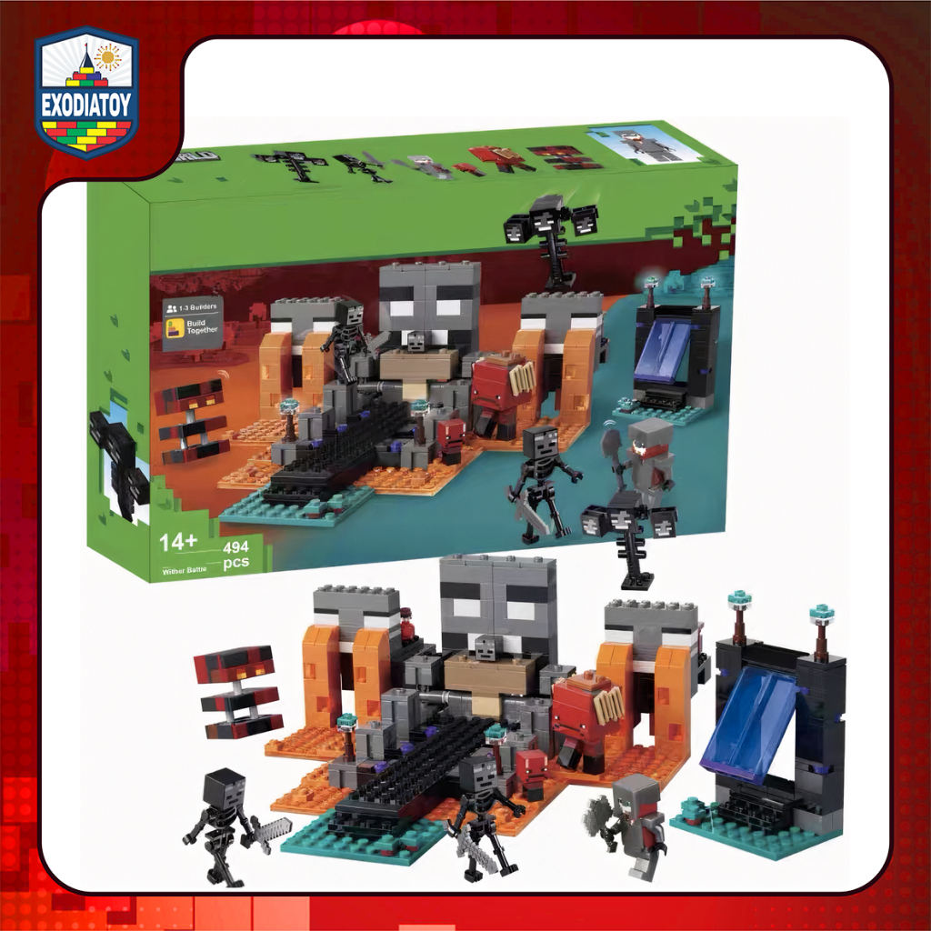 Mô hình đồ chơi Đại Chiến Quái Trùm Ba Đầu Ở Vùng Đất Dung Nham - LELE BROTHER 31014