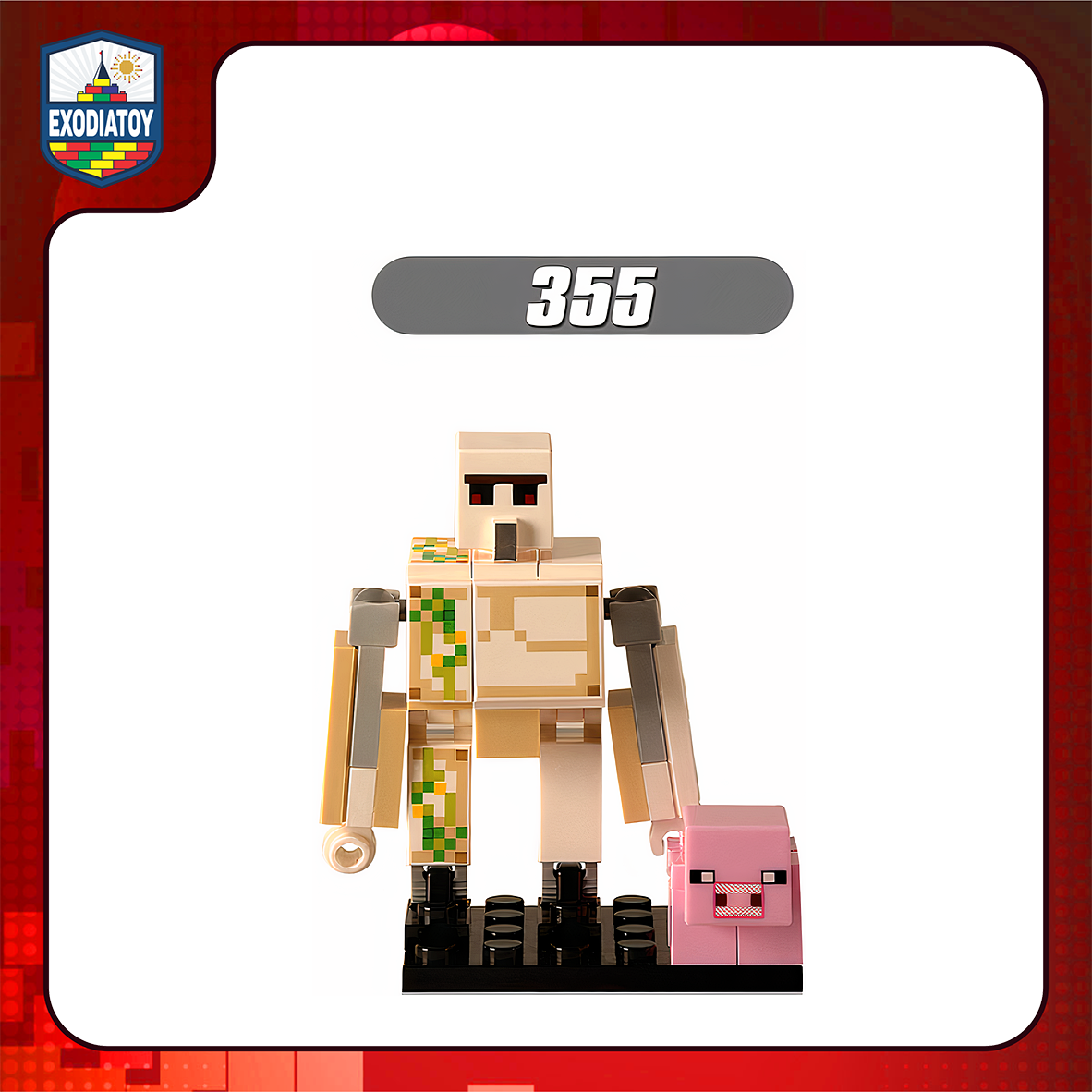 XH355 : Iron Golem & Pig
